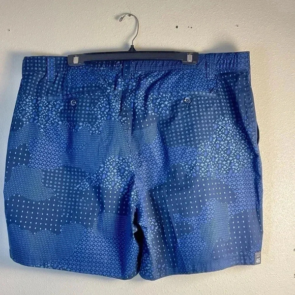 Roundtree & Yorke Size 46 x 7” Shorts Flat Front Drawstring Paisley Print NEW - Picture 2 of 11